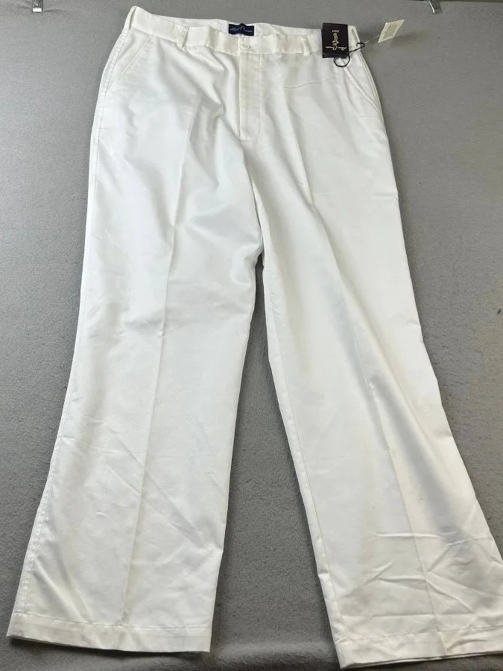 Alan Flusser White Men's Cotton Golf Pants